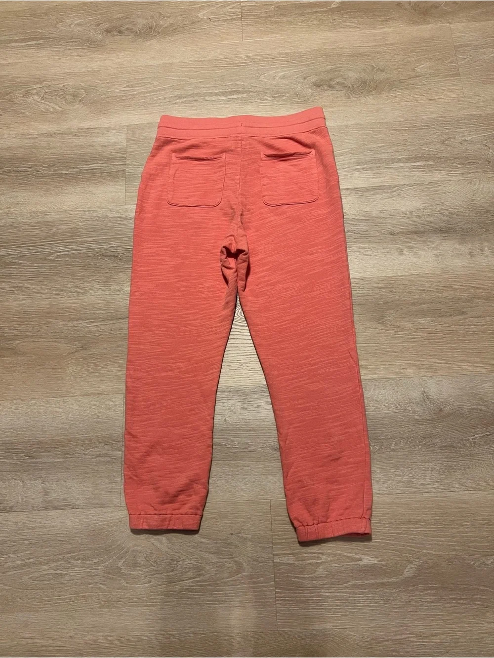 J.Crew Vintage Fleece Heathered Coral Jogger Sweatpants Drawstring Size Small
